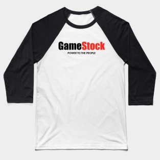 Game Stock power to the people Baseball T-Shirt